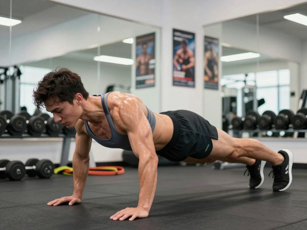 Person training abs while focusing on strength rather than belly fat