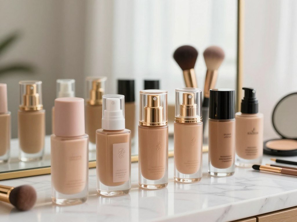 Radiant foundation choices for mature skin and varied coverage