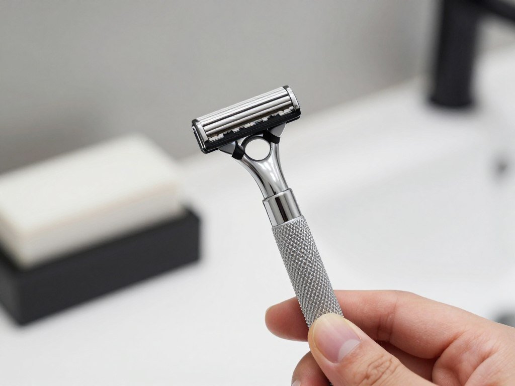 Razor head and handle checked for balance and reach Razor head and handle checked for balance and reach