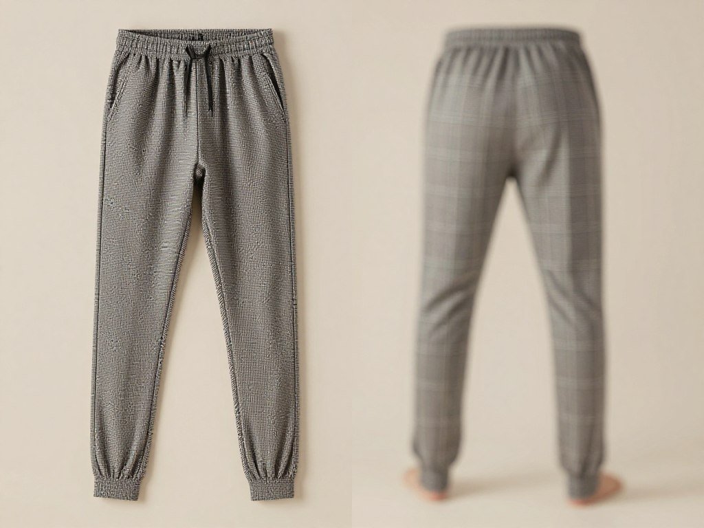 Relaxed-fit joggers checked for comfort through the hip and thigh Relaxed-fit joggers checked for comfort through the hip and thigh