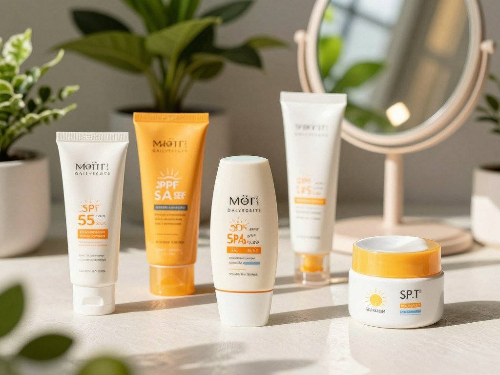 SPF and PA sunscreen ratings shown on daily face products SPF and PA sunscreen ratings shown on daily face products