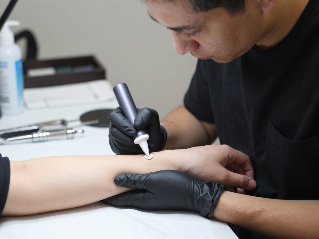 Safe tattoo numbing cream use on intact skin without plastic covering Safe tattoo numbing cream use on intact skin without plastic covering