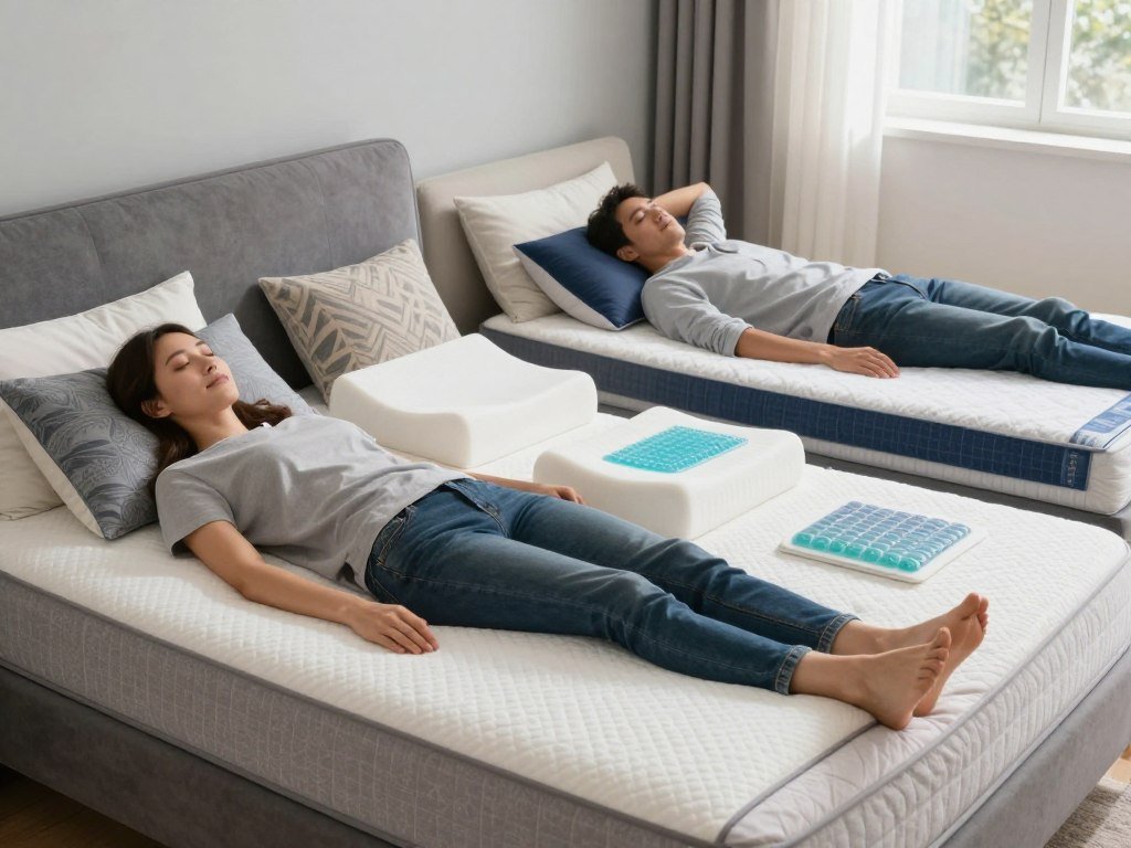 Side and back sleepers comparing mattress topper feel Side and back sleepers comparing mattress topper feel