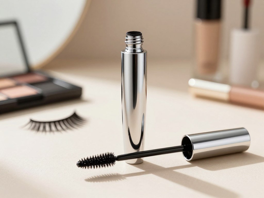 Sky High mascara wand beside lashes ready for daily wear Sky High mascara wand beside lashes ready for daily wear