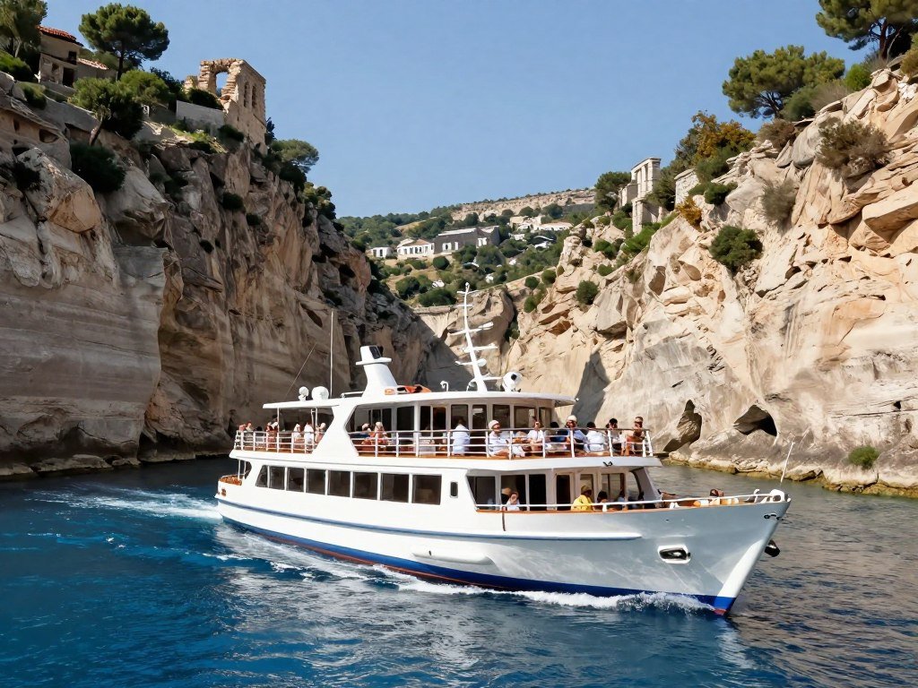 Star Legend sailing near the Corinth Canal in Greece