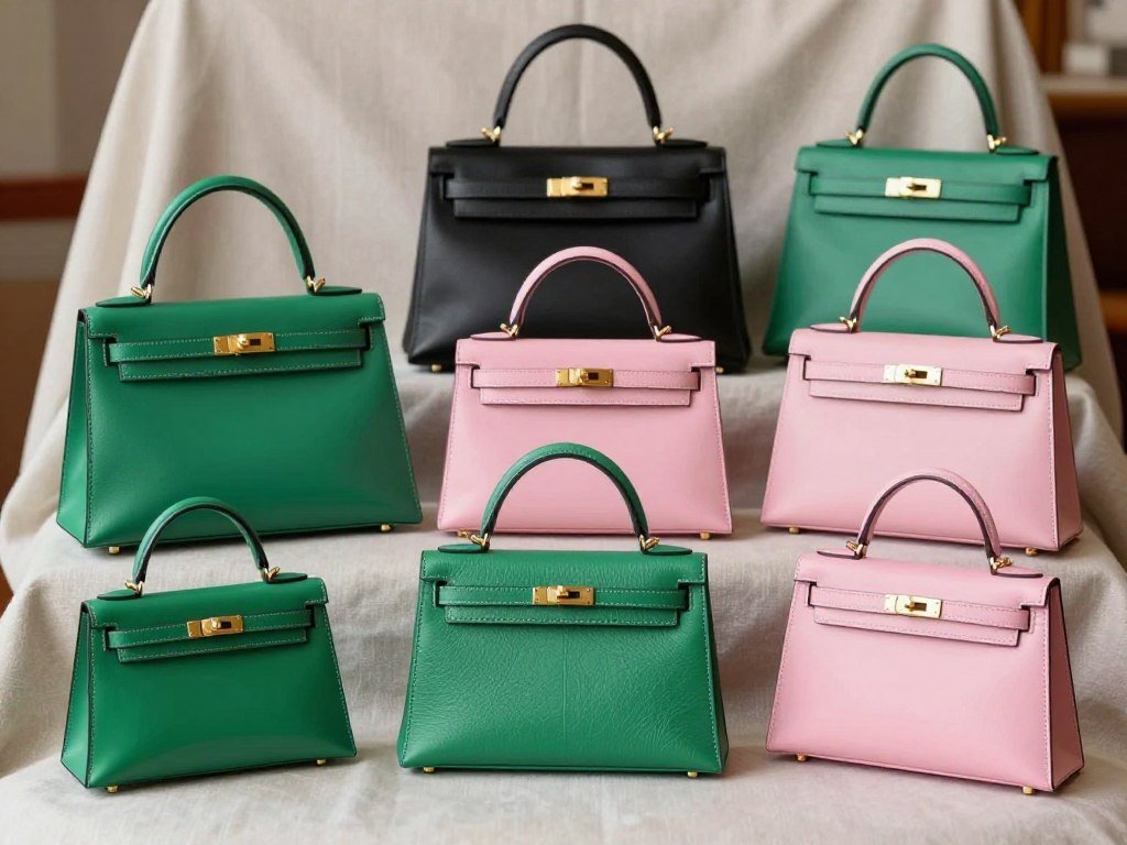 Structured Hermès Kelly bags in miniature and 28 sizes Structured Hermès Kelly bags in miniature and 28 sizes