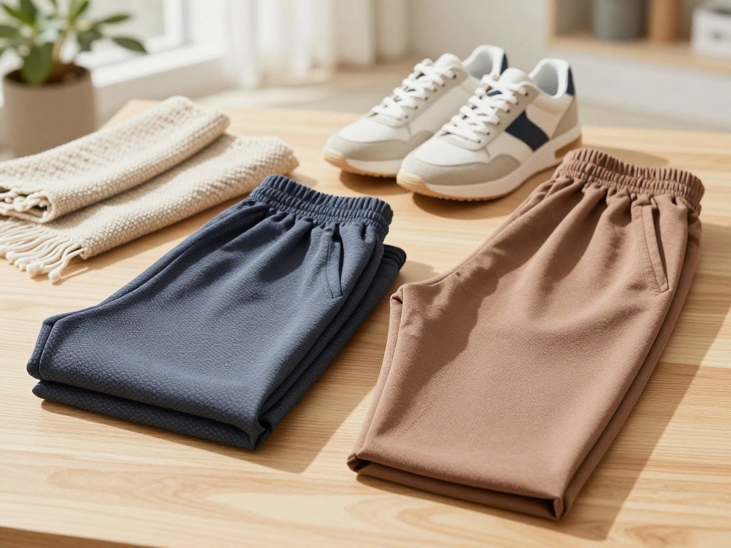 Structured fabric and soft joggers set out for all-day comfort Structured fabric and soft joggers set out for all-day comfort