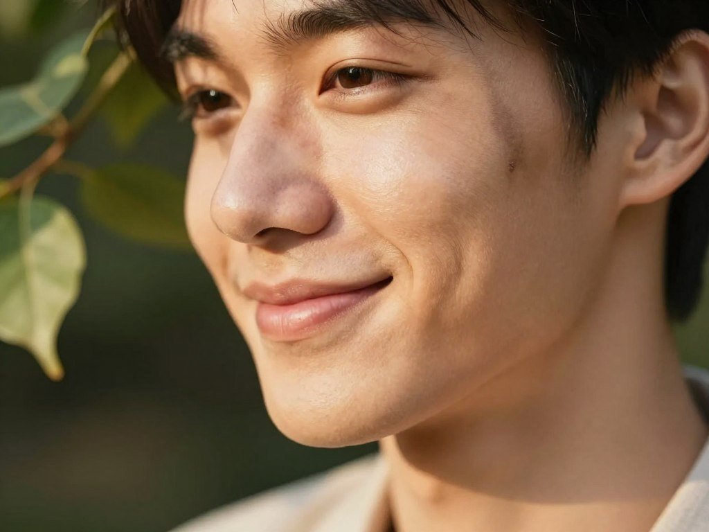Sunlight on skin with a fading post-acne dark mark