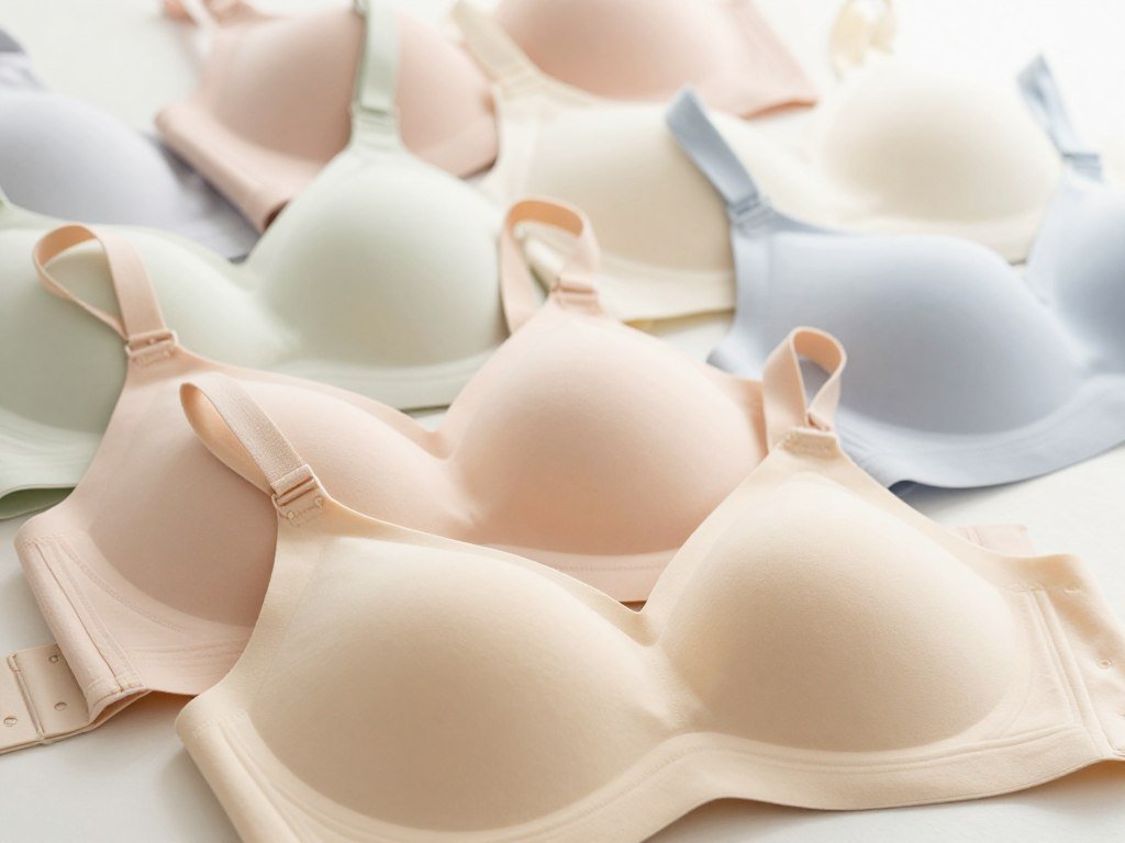 Supportive straps and cups for wireless bras large busts