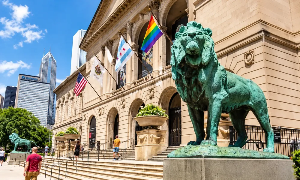 The Art Institute of Chicago in Chicago, the Lake Michigan city known for its architecture
