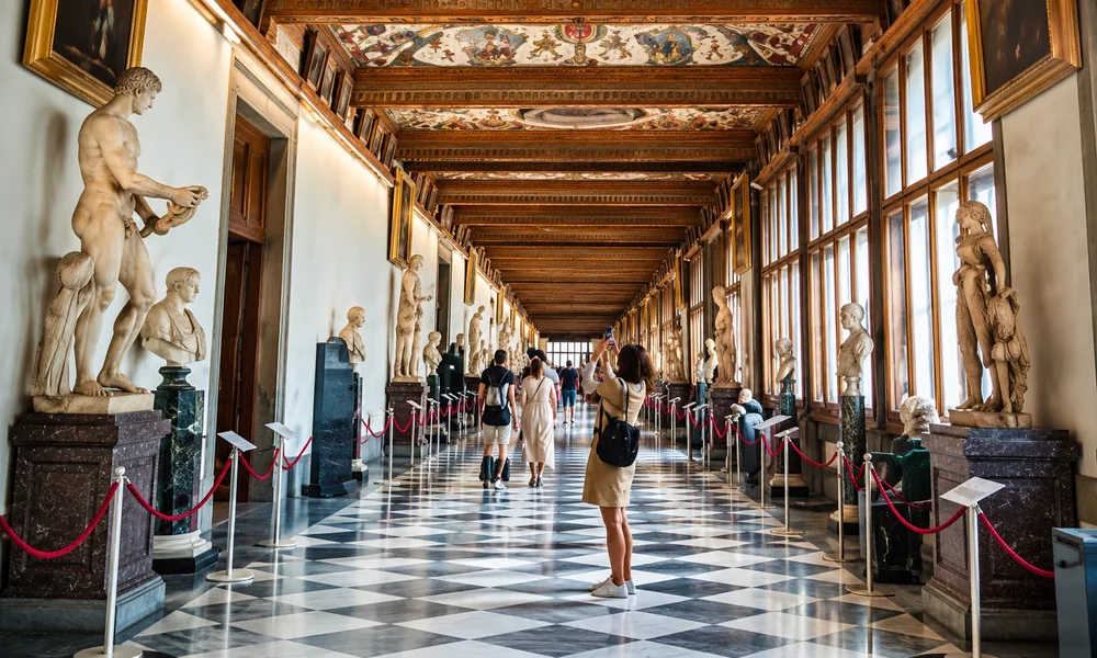 The Uffizi Gallery in Florence, the Tuscan city widely seen as the birthplace of the Italian Renaissance