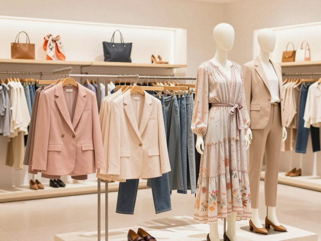 Trend-led clothing in an online fashion assortment