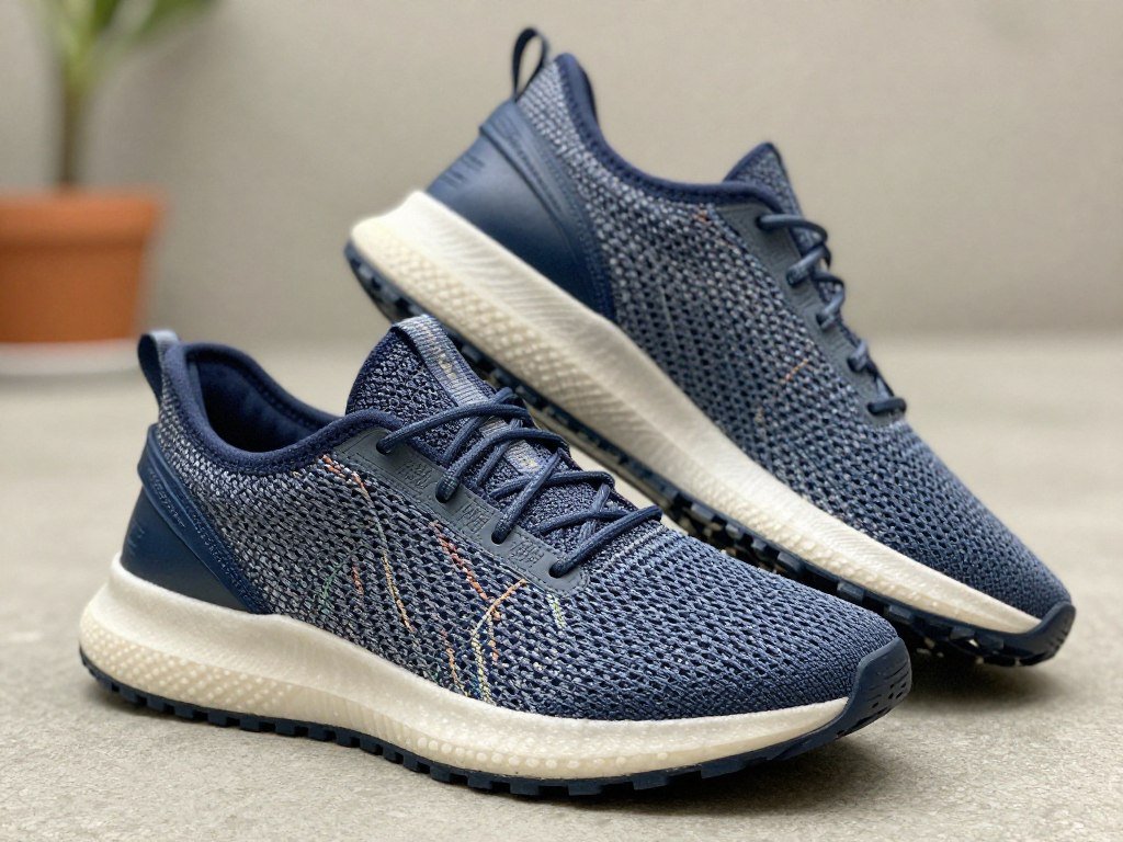 Two Kizik sneakers showing mesh and rugged outsole designs Two Kizik sneakers showing mesh and rugged outsole designs