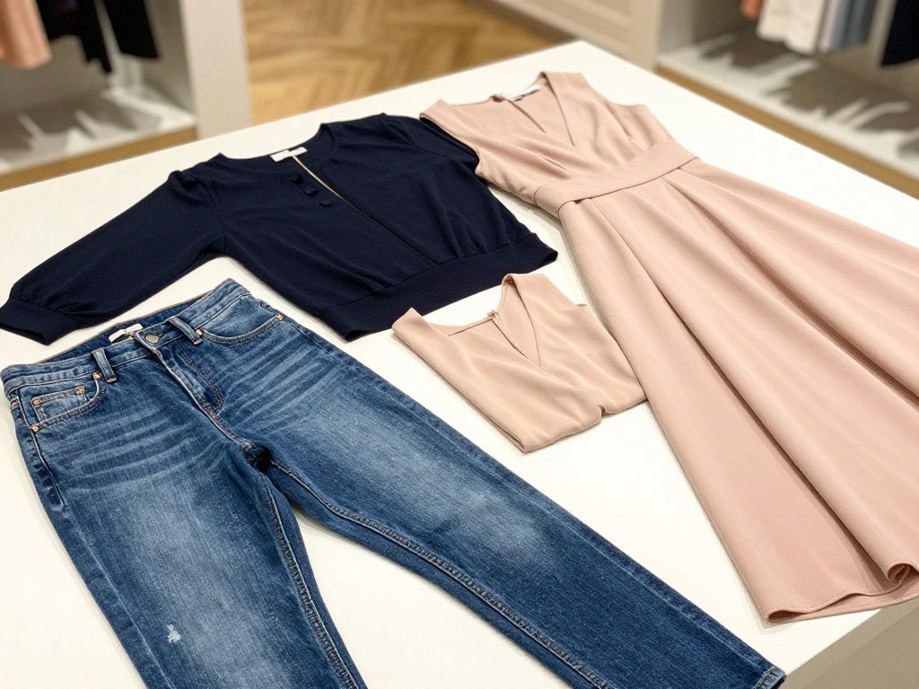 Universal Standard jeans, top, dress, and gown listings
