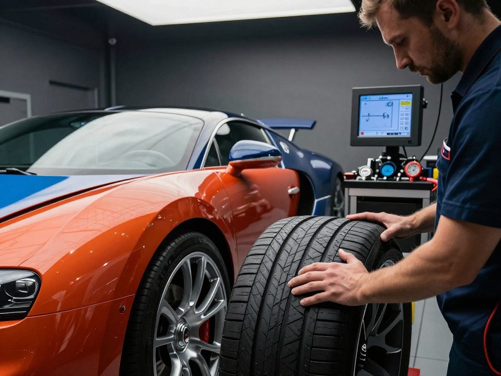 Veyron maintenance costs include tires and wheel checks