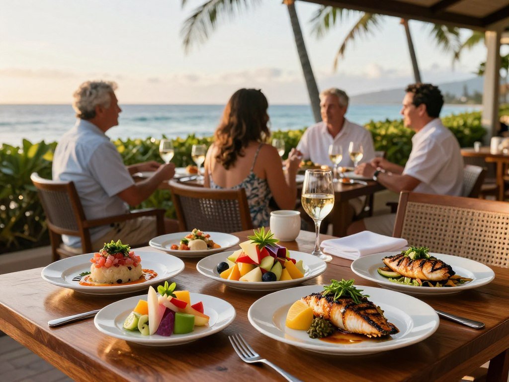 Wailea restaurants with seasonal dishes and Pacific influences