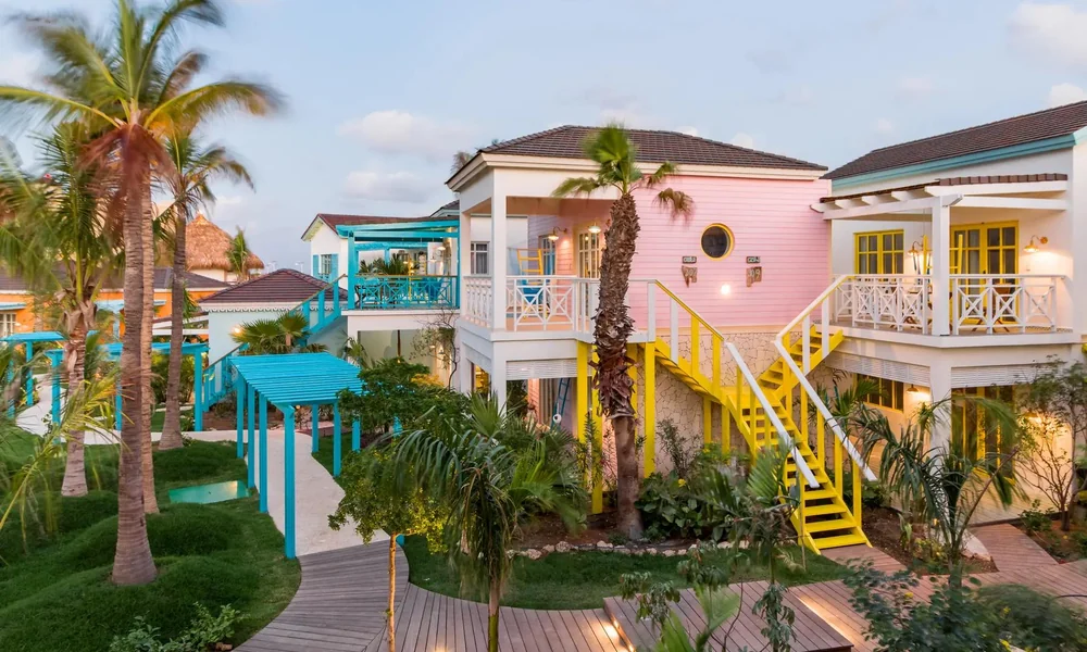 Tropical casita at a boutique hotel in Aruba