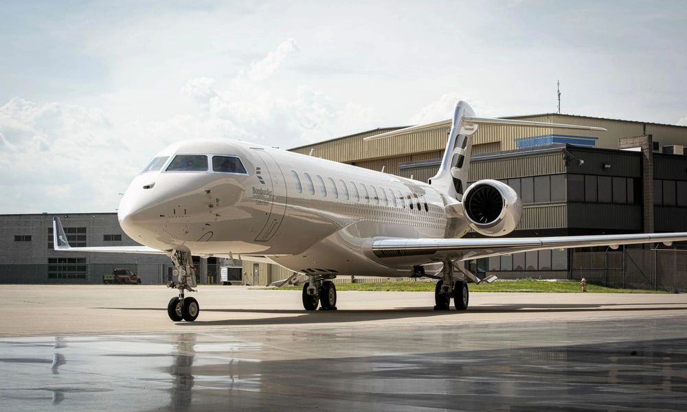 Bombardier Global 8000 business jet.
