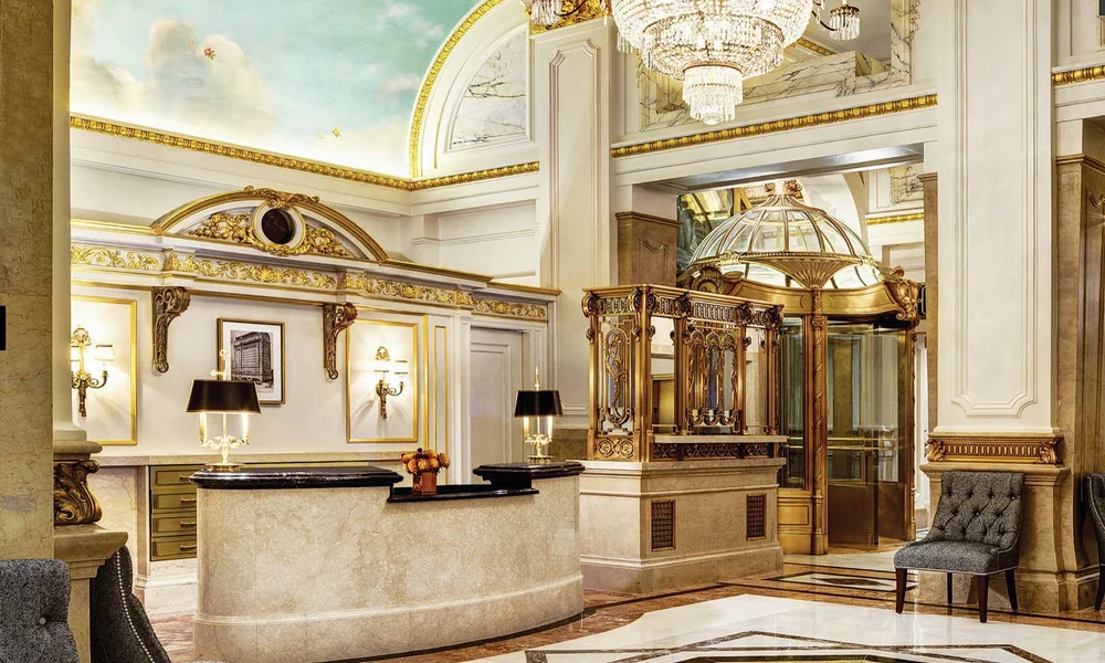 Elegant luxury interiors inspired by The St. Regis New York.
