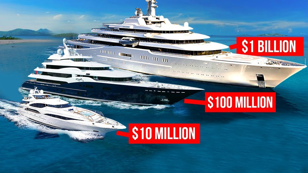 Modern luxury superyacht cruising on calm open water