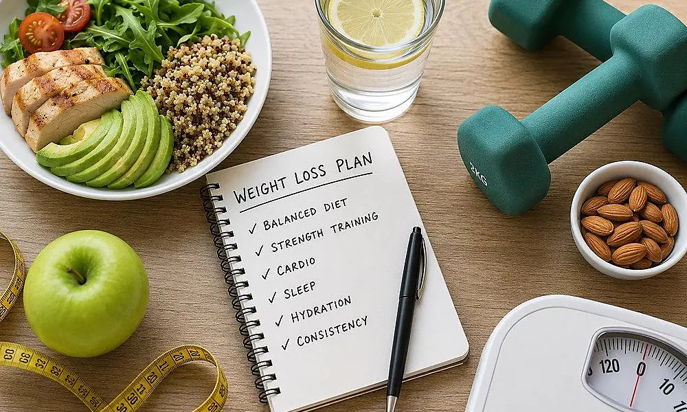 Journal and tools for tracking weight loss progress